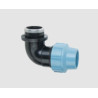 AGAflex Kolano skręcane zaciskowe PE-PE 25mm x GW1/2" 90° 49152501